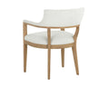 Sunpan BRYLEA DINING ARMCHAIR - NATURAL - HEATHER IVORY TWEED - Dining Chairs