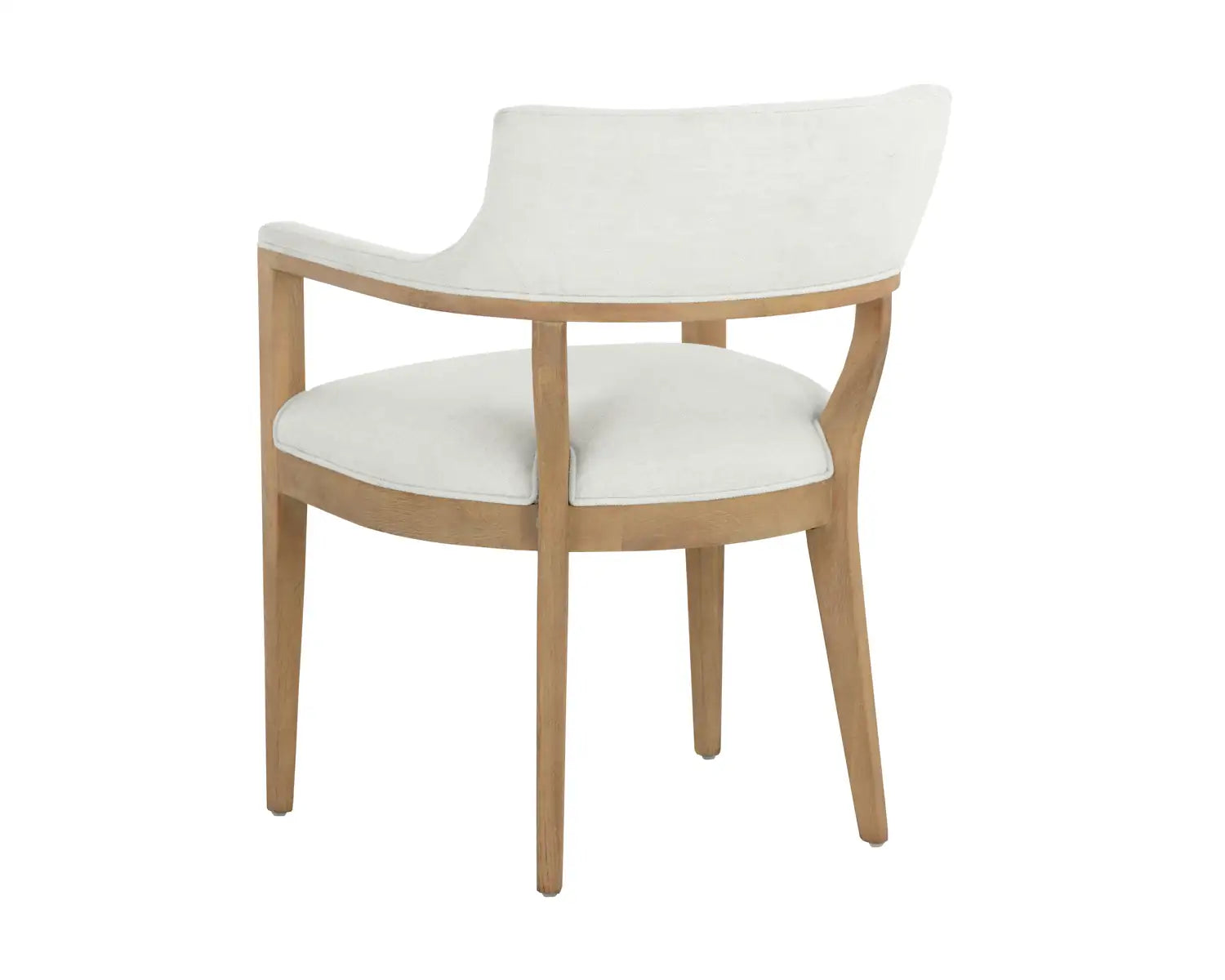 Sunpan BRYLEA DINING ARMCHAIR - NATURAL - HEATHER IVORY TWEED - Dining Chairs