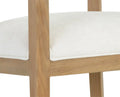 Sunpan BRYLEA DINING ARMCHAIR - NATURAL - HEATHER IVORY TWEED - Dining Chairs