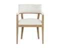 Sunpan BRYLEA DINING ARMCHAIR - NATURAL - HEATHER IVORY TWEED - Dining Chairs