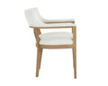 Sunpan BRYLEA DINING ARMCHAIR - NATURAL - HEATHER IVORY TWEED - Dining Chairs