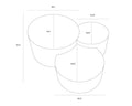 Sunpan NEO NESTING COFFEE TABLE - Coffee