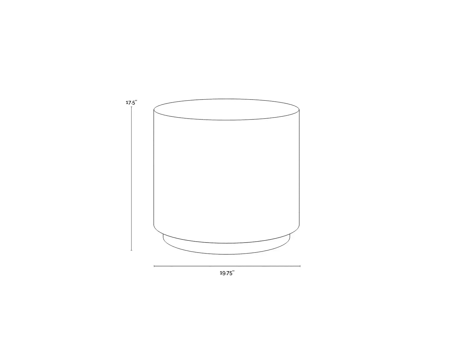 SUNPAN RUBIN END TABLE - Outdoor Furniture