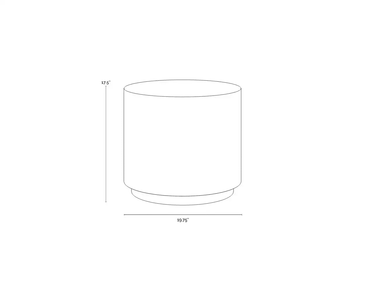 SUNPAN RUBIN END TABLE - Outdoor Furniture