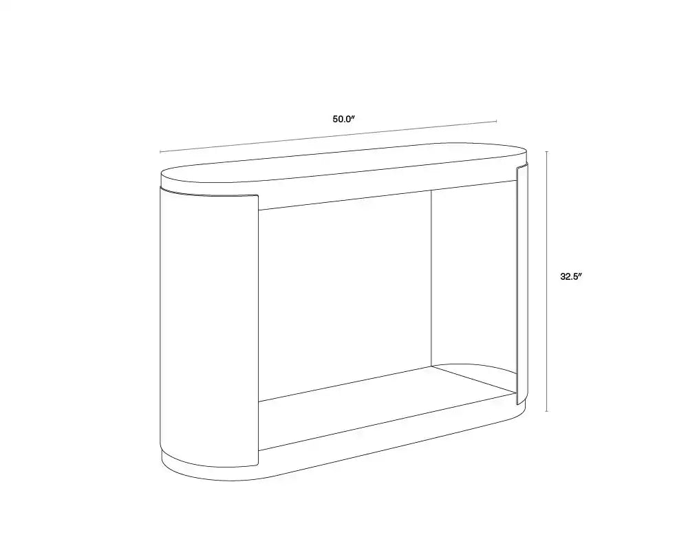 Sunpan CAVETTE CONSOLE TABLE - Outdoor Furniture