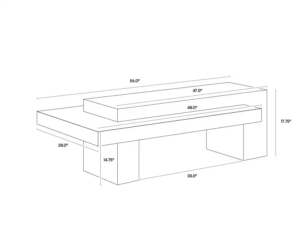 Sunpan HERRIOT COFFEE TABLE - Outdoor Furniture