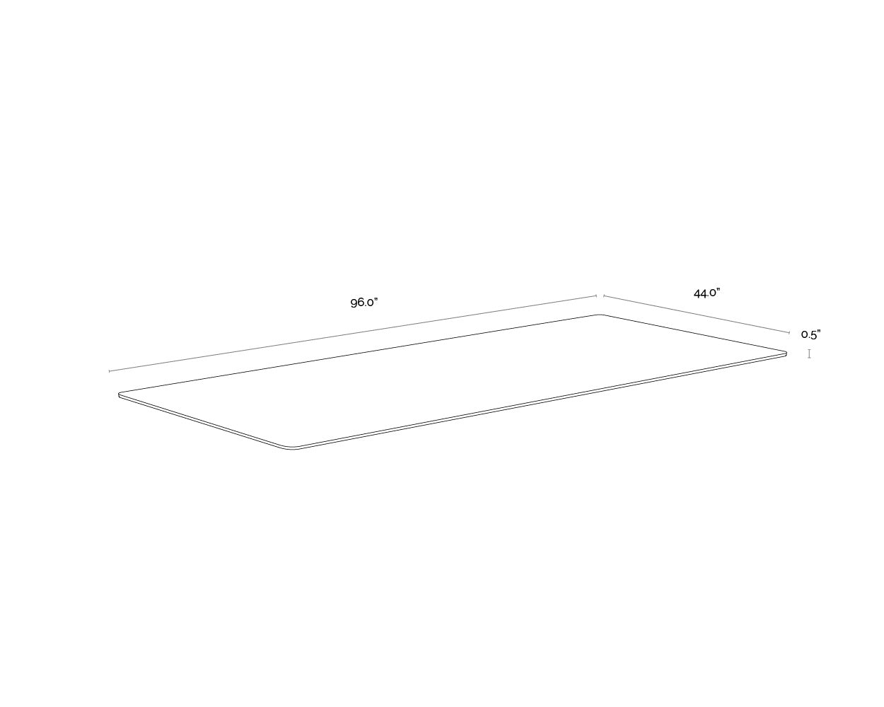 SUNPAN GLASS DINING TABLE TOP - Dining Tables