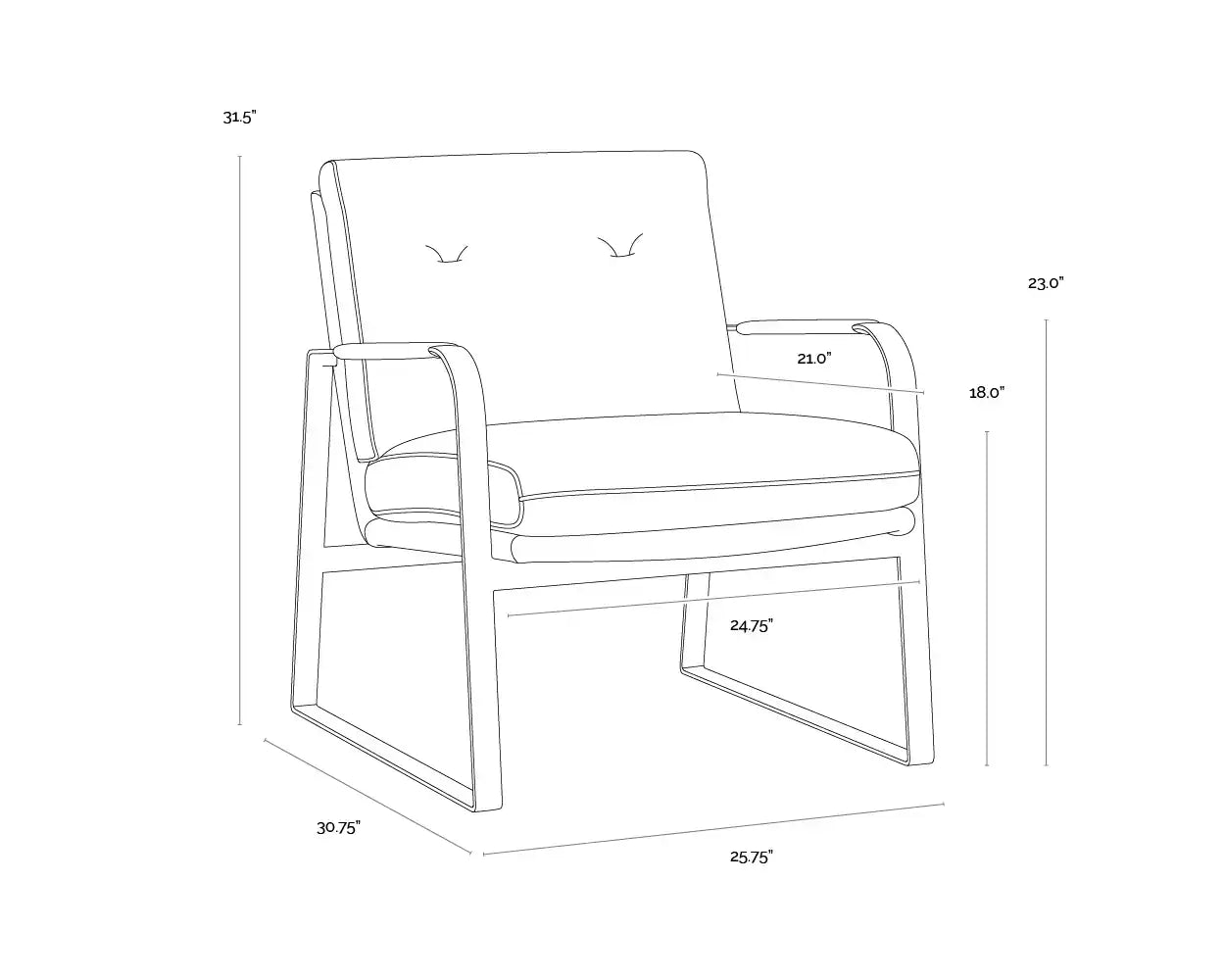 SUNPAN STERLING LOUNGE CHAIR - Lounge