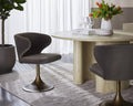 Sunpan SIMONE SWIVEL DINING CHAIR - Dining Chairs