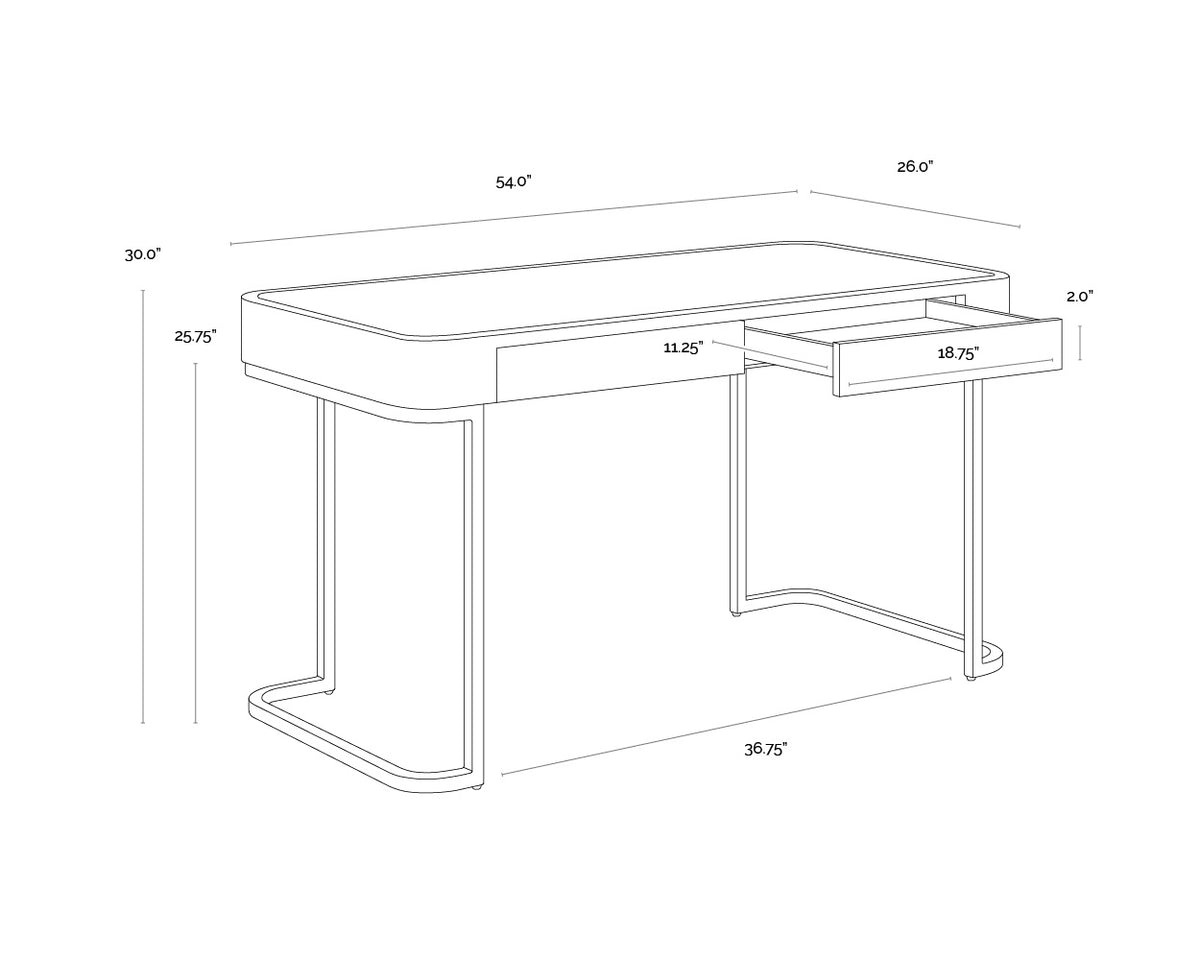 Sunpan, JAMILLE DESK, DESKS
