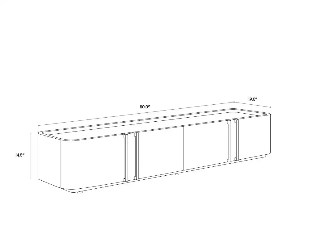 Sunpan JAMILLE MEDIA CONSOLE AND CABINET - Consoles