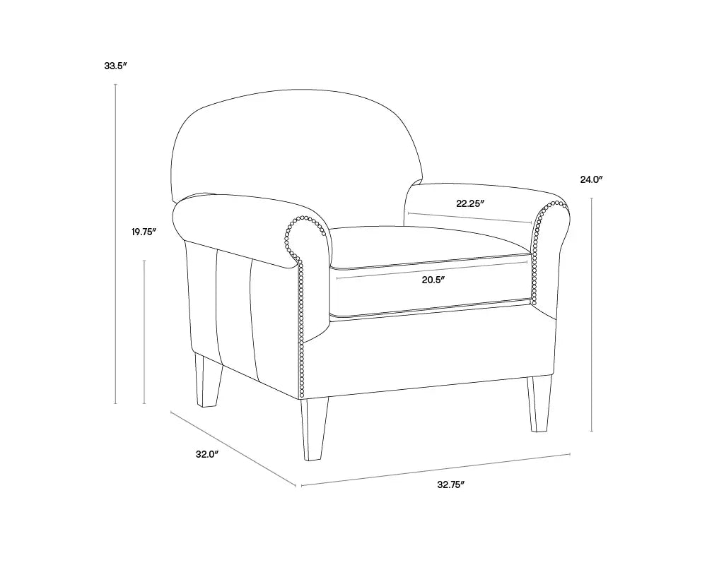 Sunpan BASTONI LOUNGE CHAIR - Lounge