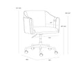 Sunpan, CARTER OFFICE CHAIR, BENCHES, OTTOMAN & STOOLS