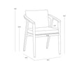SUNPAN CORALINE DINING ARMCHAIR - Outdoor Furniture