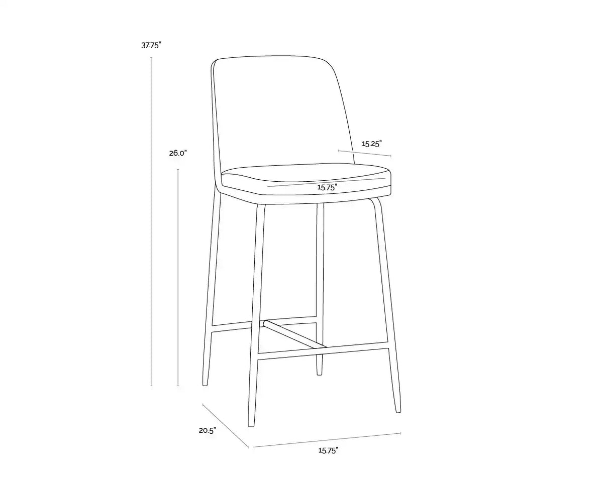 Sunpan, ZEKE COUNTER STOOL, BENCHES, OTTOMAN & STOOLS