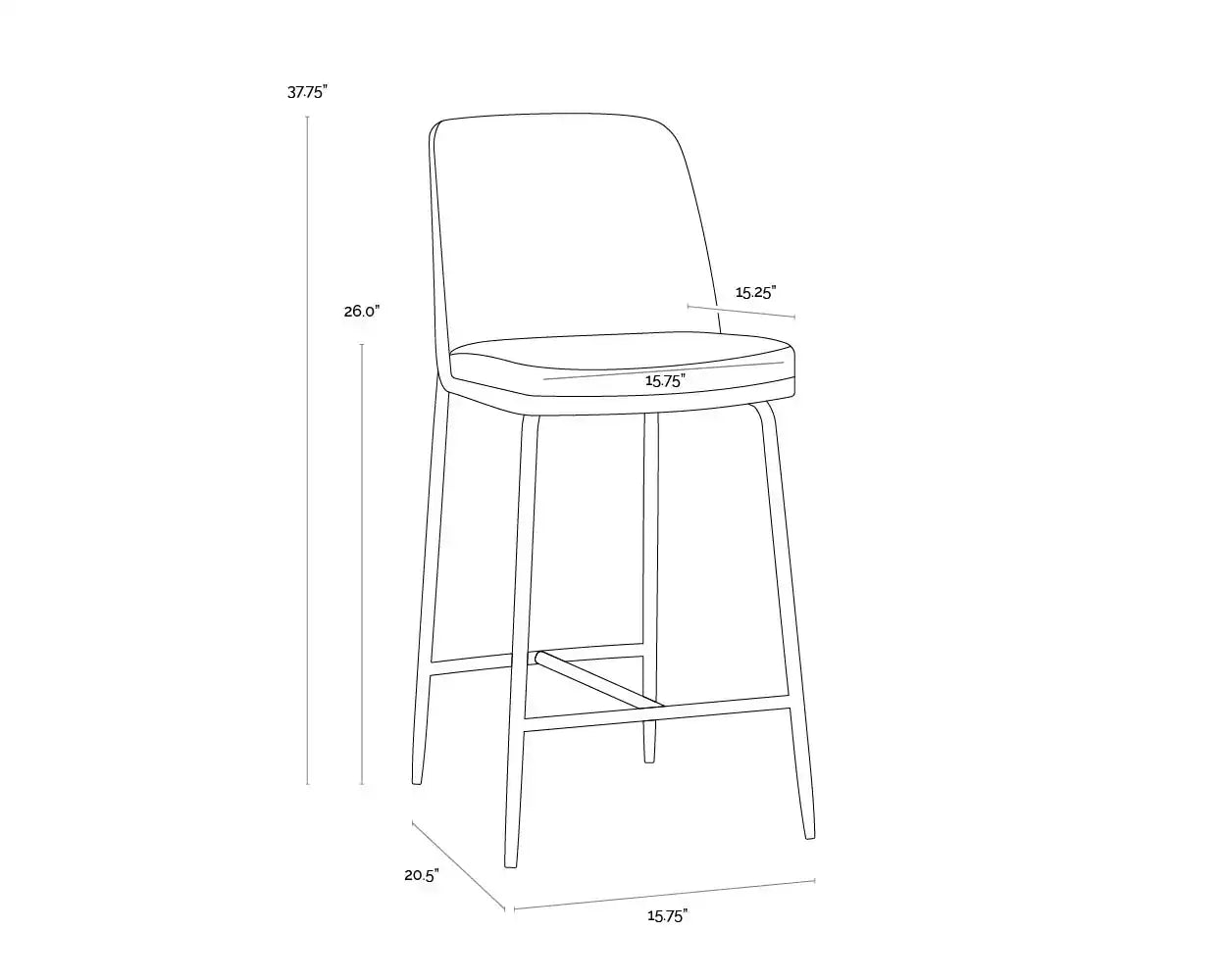 SUNPAN ZEKE COUNTER STOOL - Benches, Ottoman, Stools