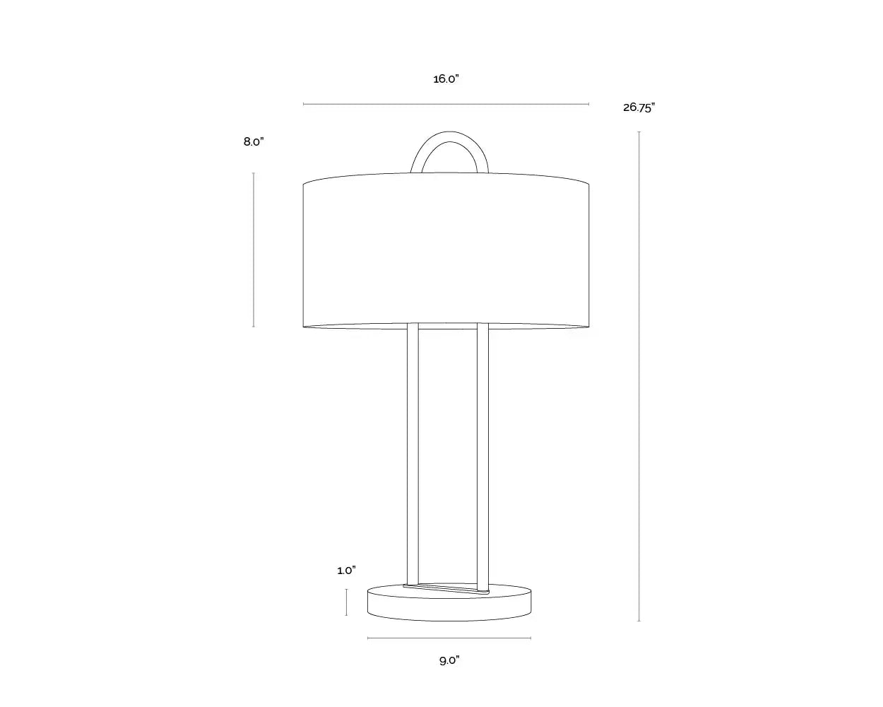 Sunpan, KEZNA TABLE LAMP, TABLE LAMPS
