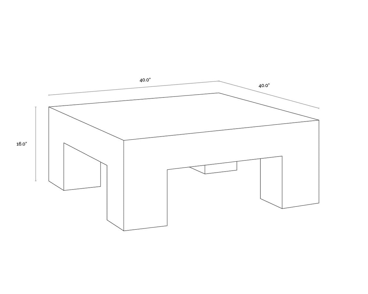 Sunpan RENLEY COFFEE TABLE - Outdoor Furniture