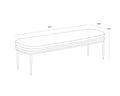 Sunpan, KOFFI BENCH, BENCHES, OTTOMAN & STOOLS