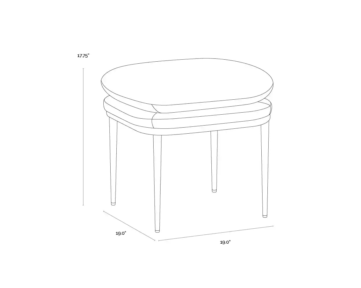 Sunpan, KOFFI STOOL, BENCHES, OTTOMAN & STOOLS