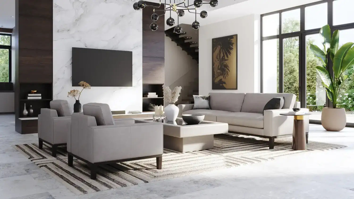 Sunpan OSLOW HAND-TUFTED RUG - Rugs
