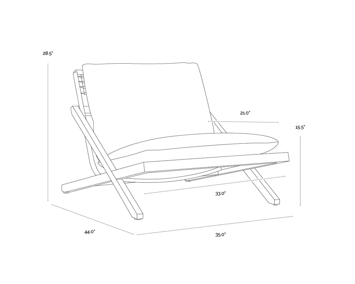 Sunpan BARI LOUNGE CHAIR - Outdoor Furniture