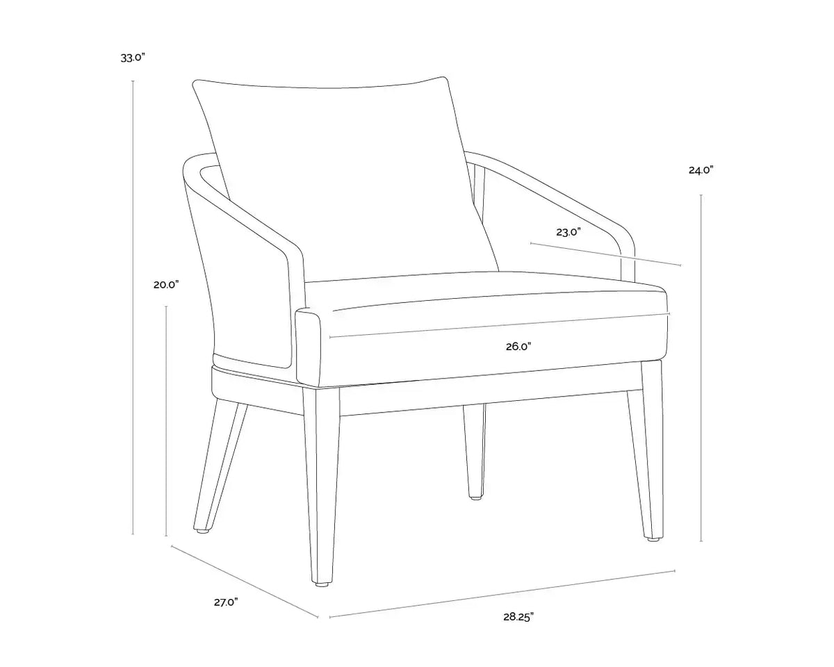 Sunpan CAPRI LOUNGE CHAIR - Outdoor Furniture