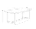 Sunpan GENEVE EXTENSION DINING TABLE - Outdoor Furniture