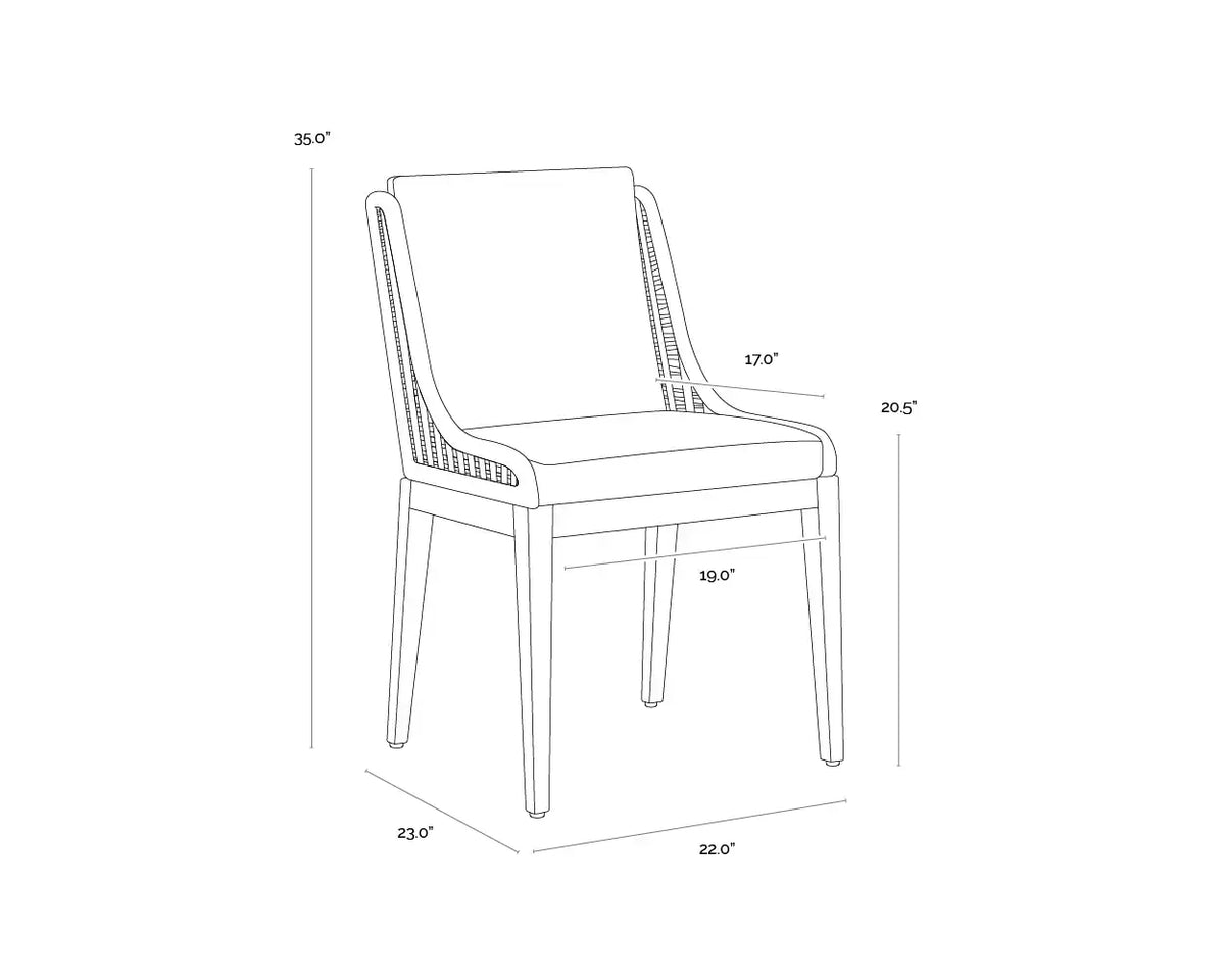 Sunpan SORRENTO DINING CHAIR - Outdoor Furniture