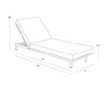 Sunpan GENEVE LOUNGER - Outdoor Furniture