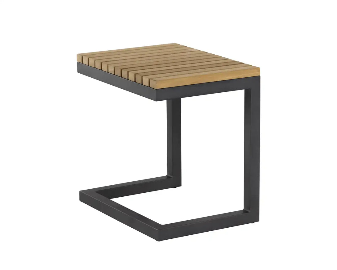 Sunpan GENEVE C-SHAPED END TABLE - Outdoor Furniture