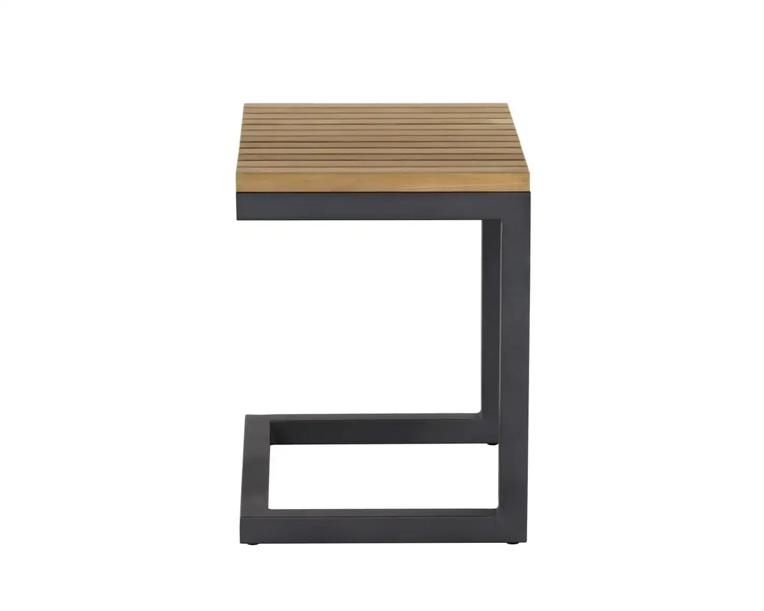 Sunpan GENEVE C-SHAPED END TABLE - Outdoor Furniture
