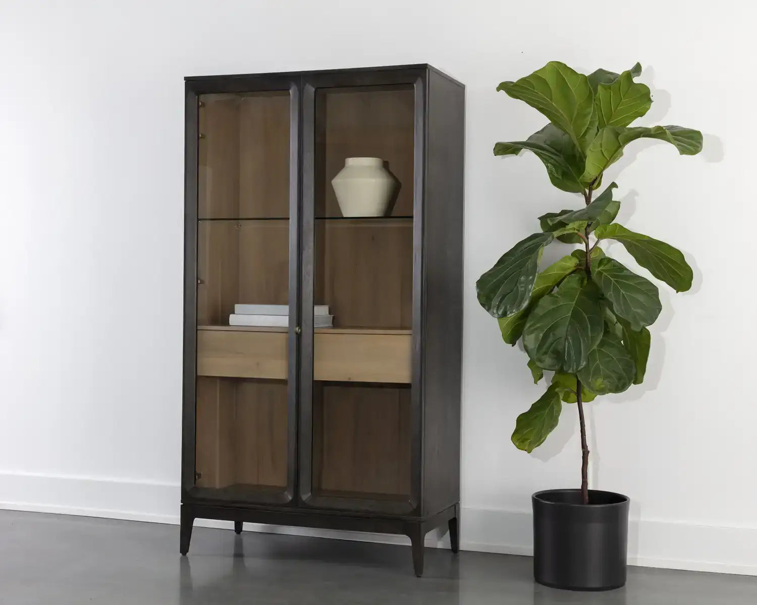 Sunpan, CECILIA DISPLAY CABINET, CABINETS & BARS
