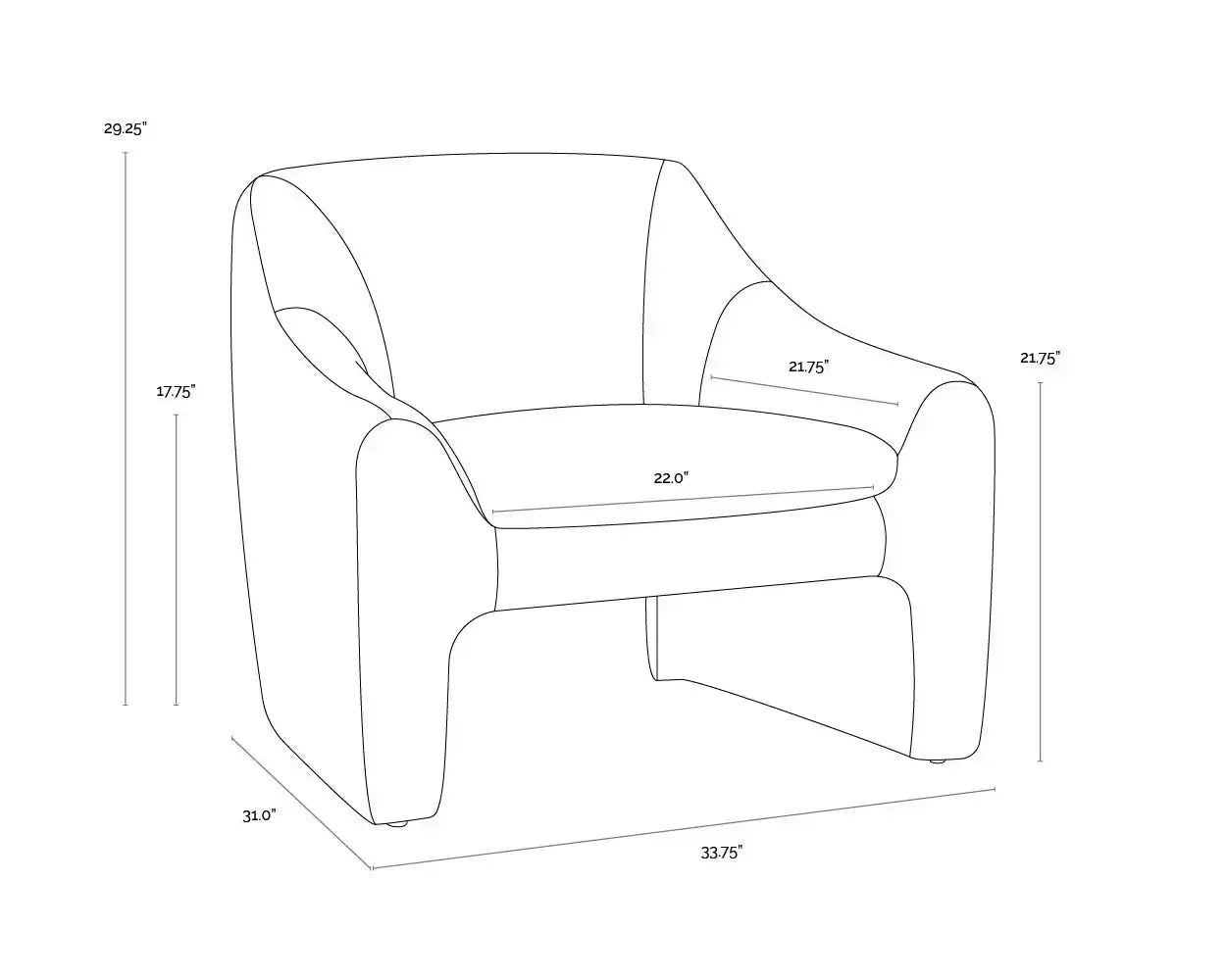 SUNPAN NEVAEH LOUNGE CHAIR - Lounge