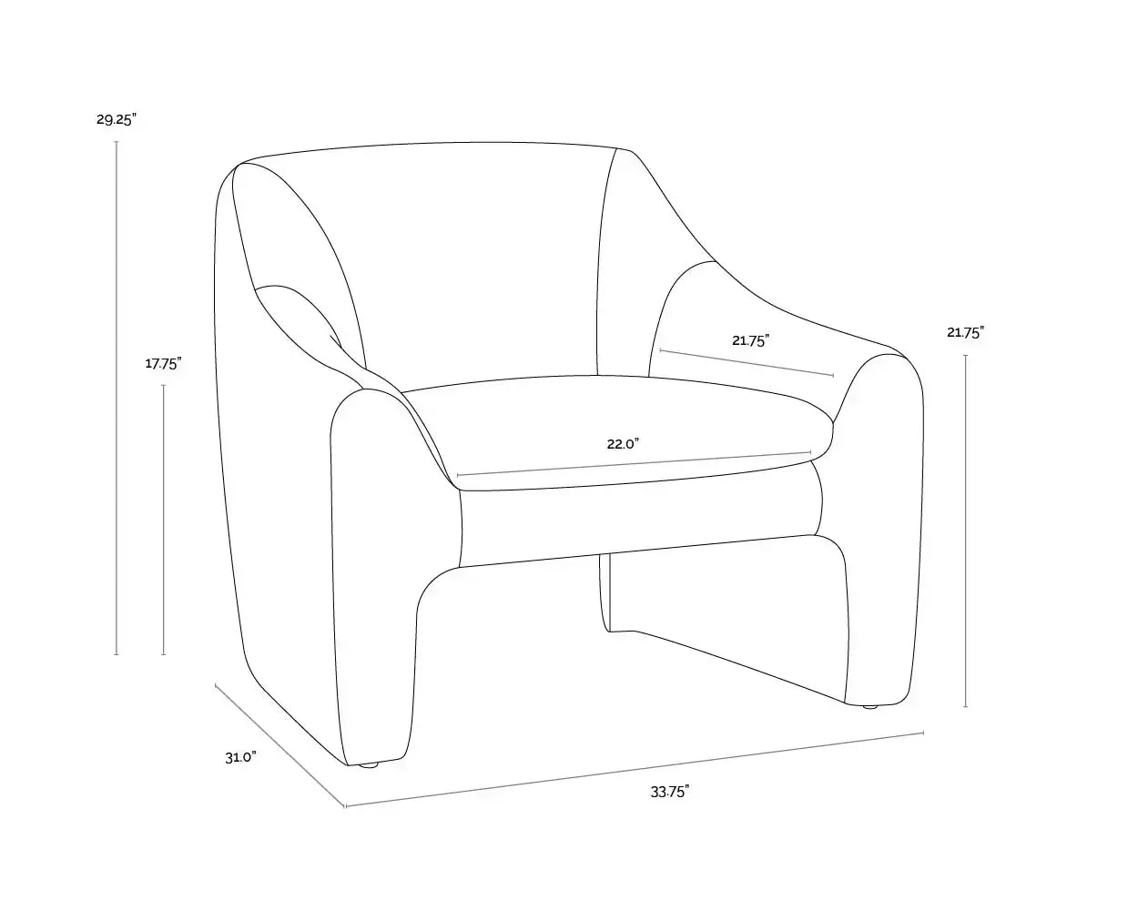 SUNPAN NEVAEH LOUNGE CHAIR - Lounge