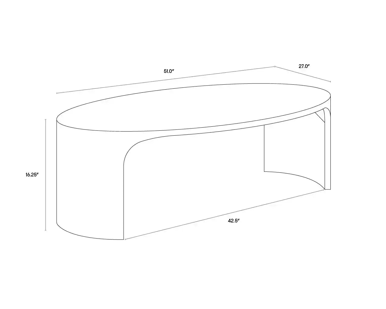 Sunpan TOMAS COFFEE TABLE - Coffee