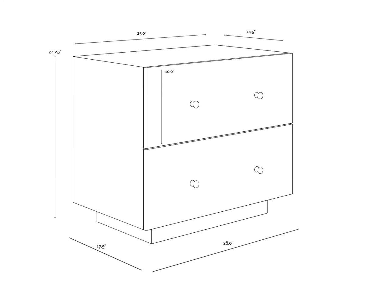 Sunpan ARLINGTON NIGHTSTAND - Nightstands