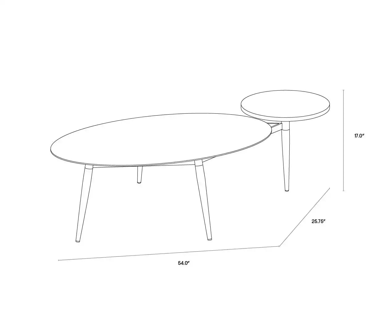Sunpan TUNER COFFEE TABLE - Coffee