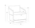 Sunpan ALLARIZ SWIVEL ARMCHAIR - Outdoor Furniture