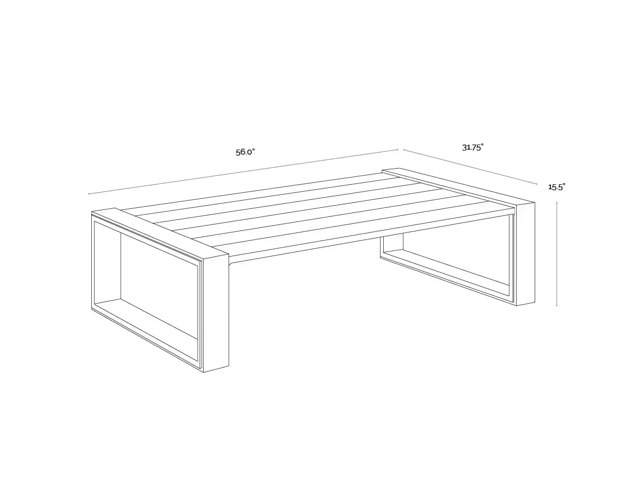 SUNPAN GRADO COFFEE TABLE - Outdoor Furniture