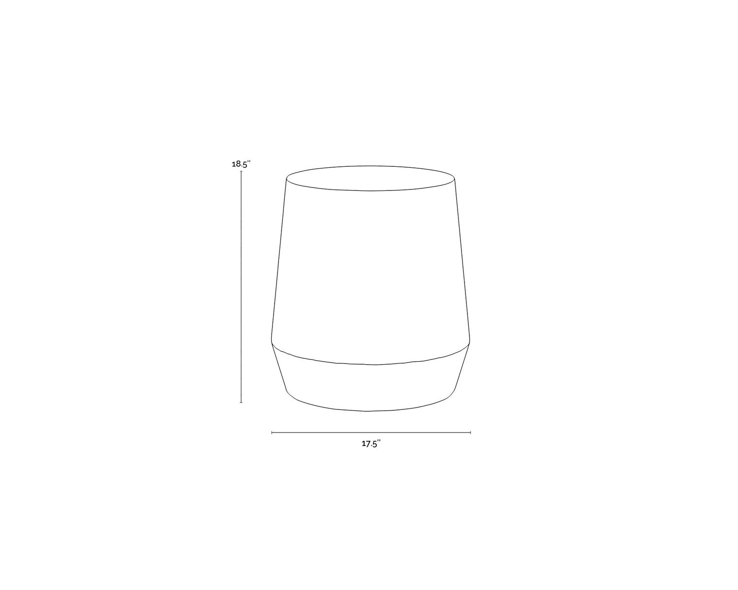 Sunpan CREED END TABLE - Side