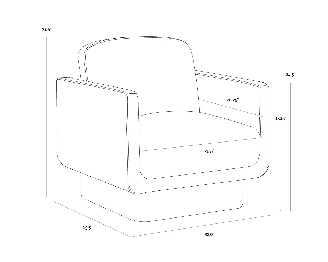 Sunpan EVERTON ARMCHAIR - Lounge