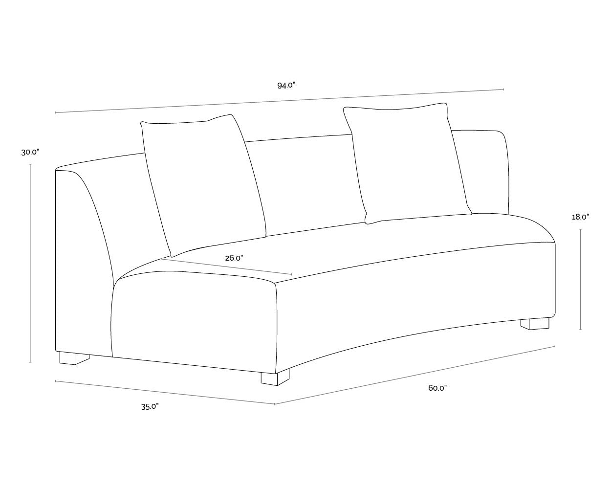 SUNPAN SARASOTA MODULAR SOFA - Sofa