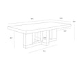 Sunpan GRECO DINING TABLE - Dining Tables