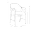Sunpan MILTON DINING ARMCHAIR - Dining Chairs