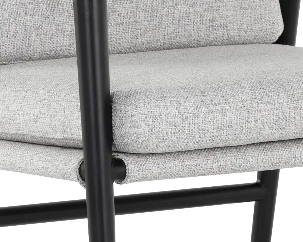 Sunpan MEADOW DINING ARMCHAIR - VAULT FOG - Dining Chairs