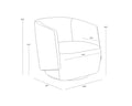 Sunpan SARINA SWIVEL LOUNGE CHAIR - Lounge