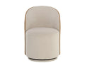 Sunpan CAVOLI SWIVEL DINING CHAIR - MEG TAUPE / MEG GOLD - Dining Chairs