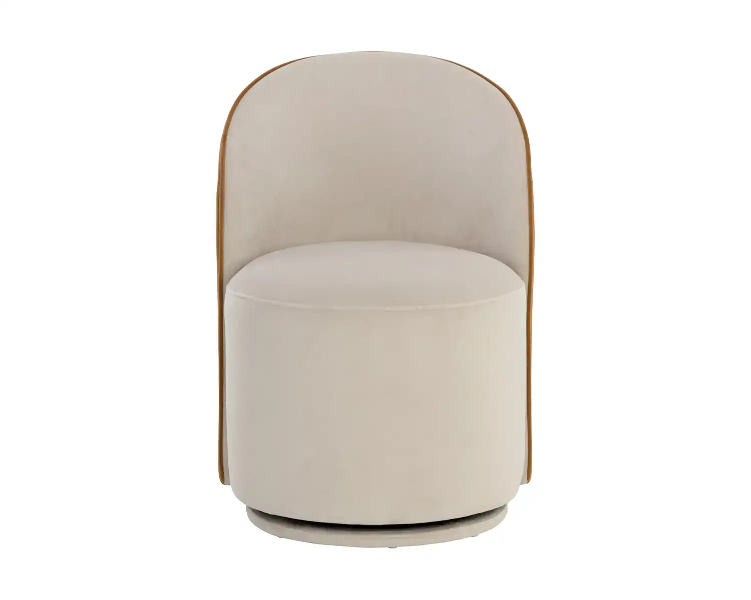 Sunpan CAVOLI SWIVEL DINING CHAIR - MEG TAUPE / MEG GOLD - Dining Chairs