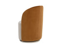 Sunpan CAVOLI SWIVEL DINING CHAIR - MEG TAUPE / MEG GOLD - Dining Chairs